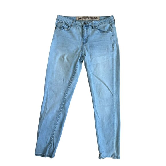 POOKIE LOVES SEBASTIAN Light Wash Ankle Jeans Size 29 - Picture 3 of 7